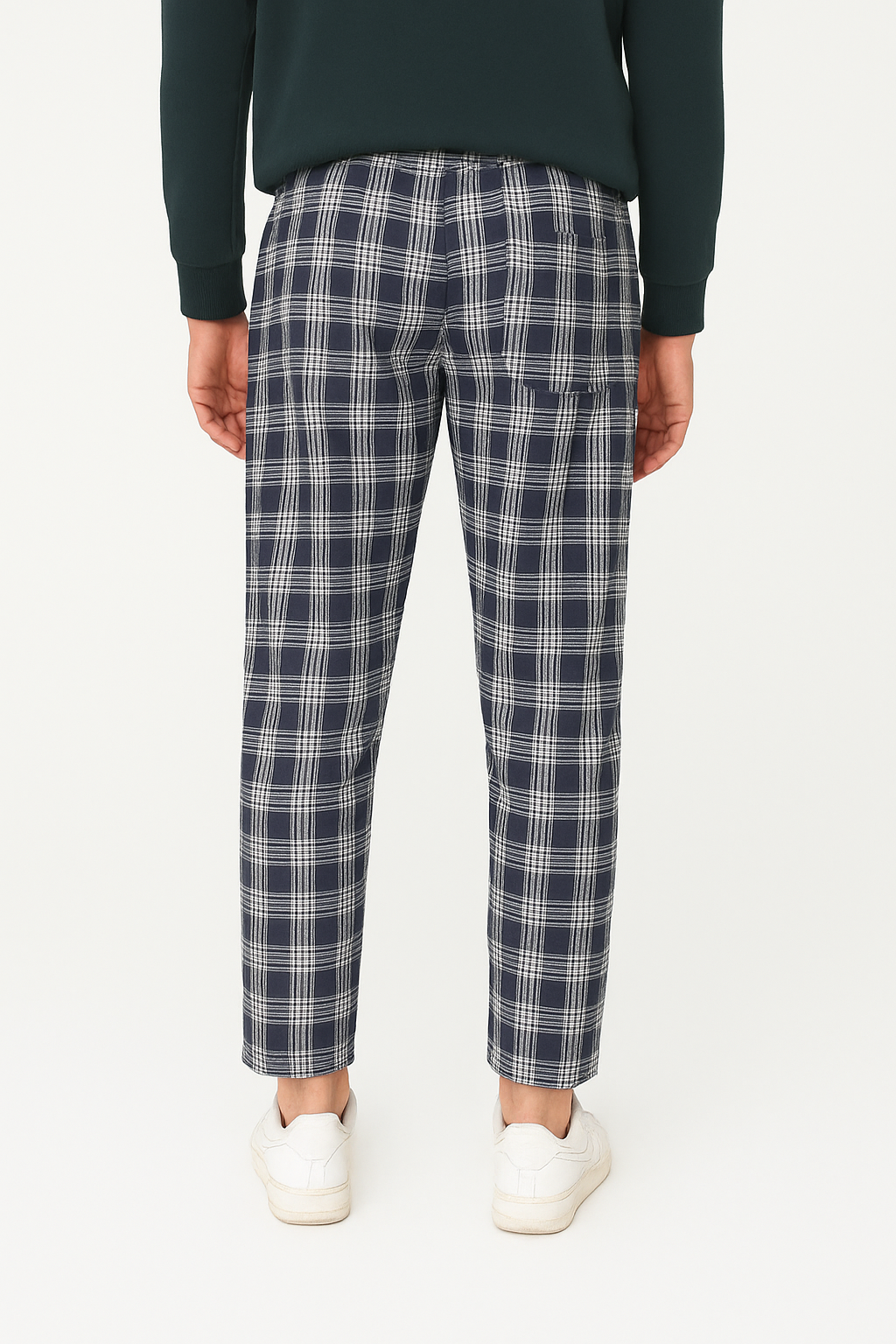 Blue & White Checks Lounge Pants