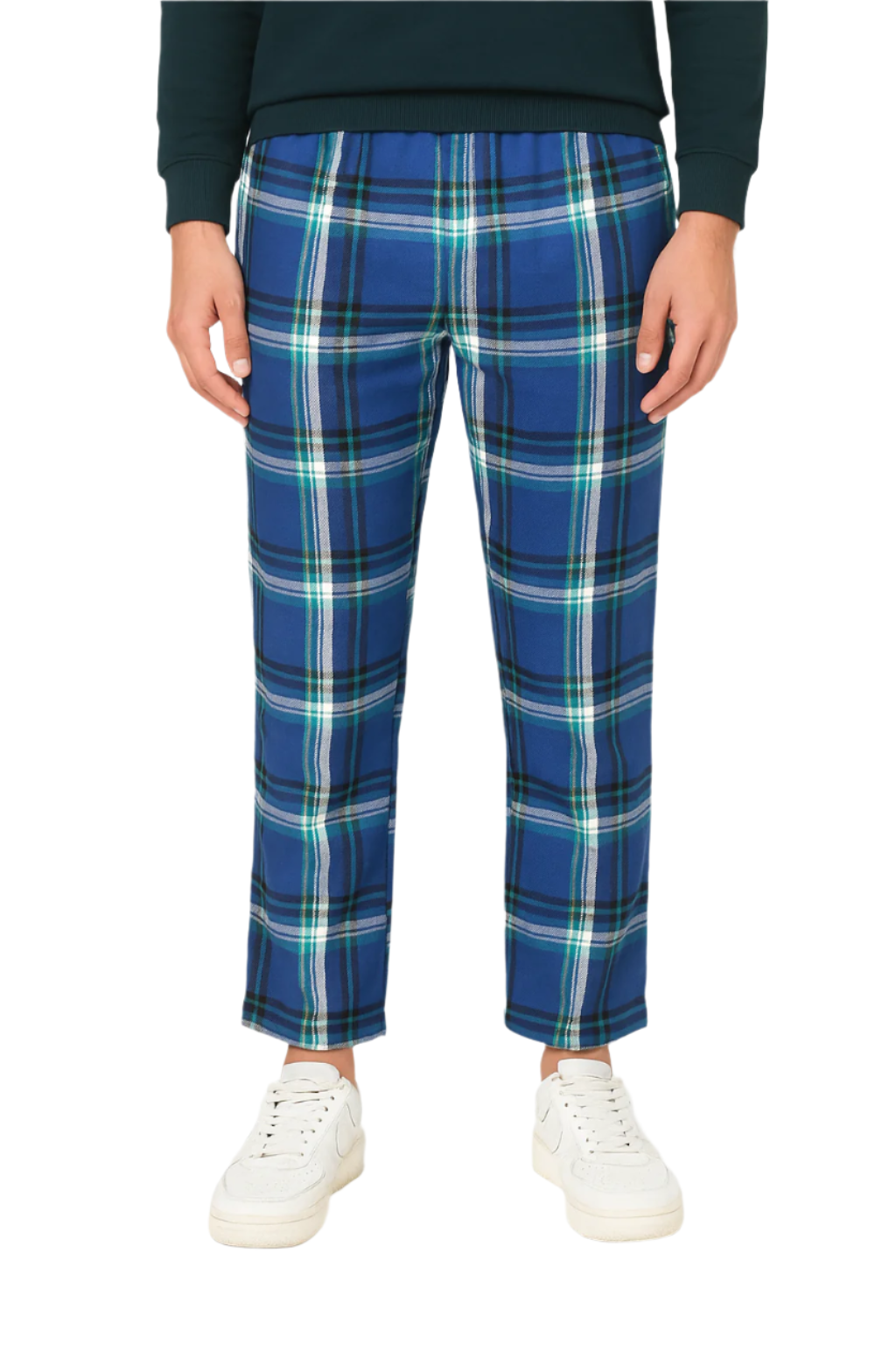 Blue & Green Checks Lounge Pants