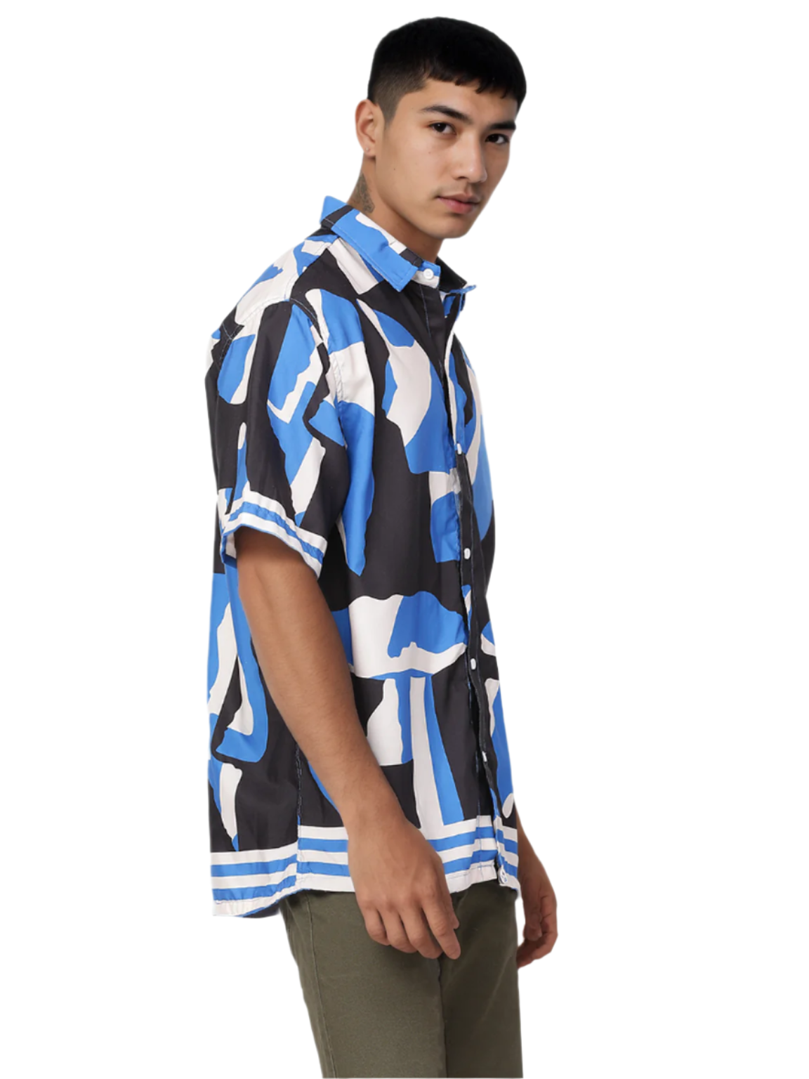 Hemsters Blue Digital Print Shirt