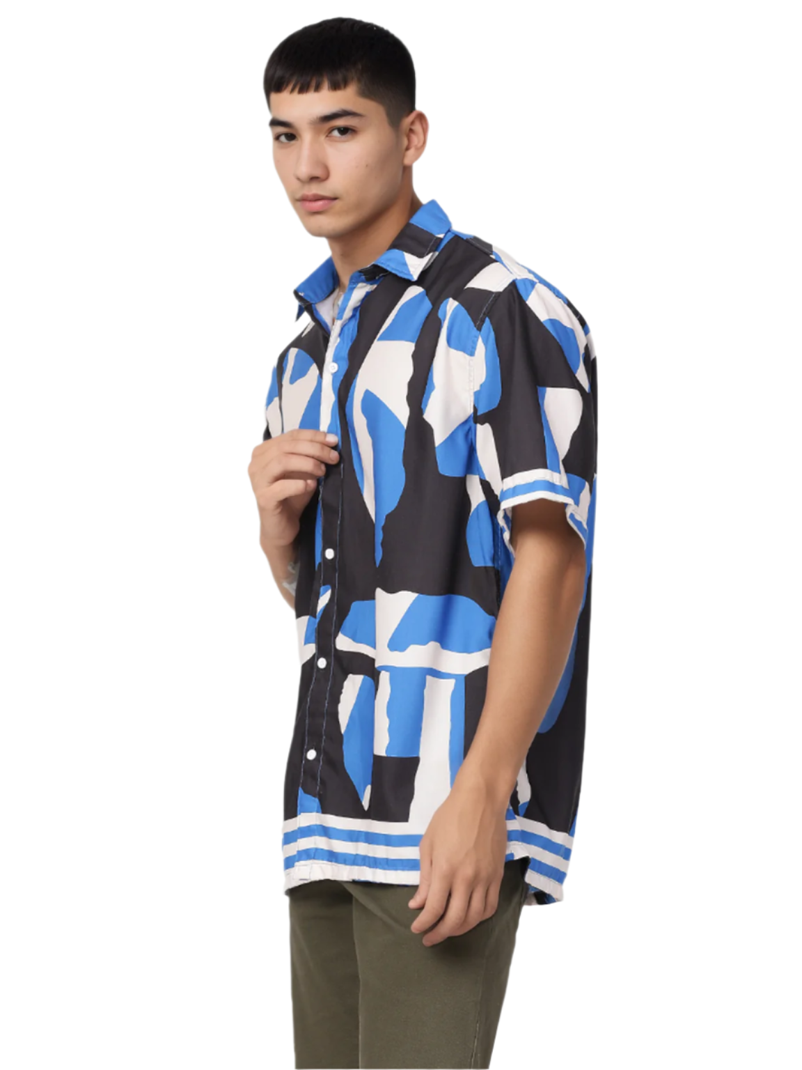 Hemsters Blue Digital Print Shirt