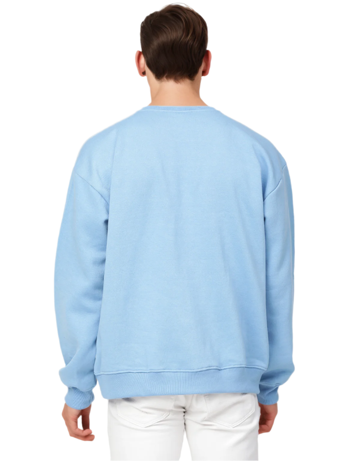 Blue Knitted Full Sleeve Sweatshirt