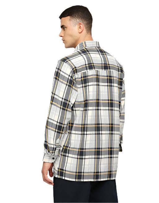 Beige & Grey Overwear Shirt